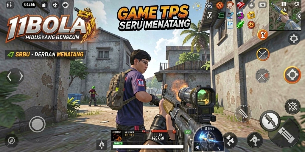 Tampilan gameplay seru di 11BOLA dengan aksi menarik.
