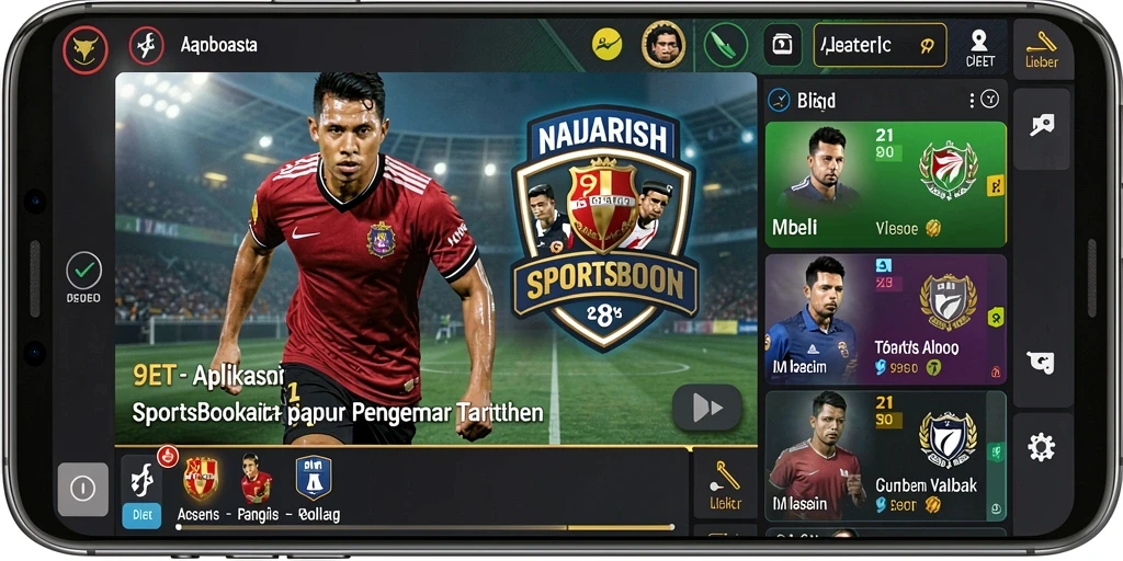 Tampilan gameplay taruhan olahraga yang menarik di 9ET.