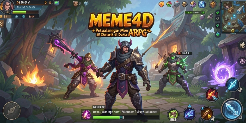 Tampilan gameplay seru dari MEME4D dengan pertarungan menegangkan.