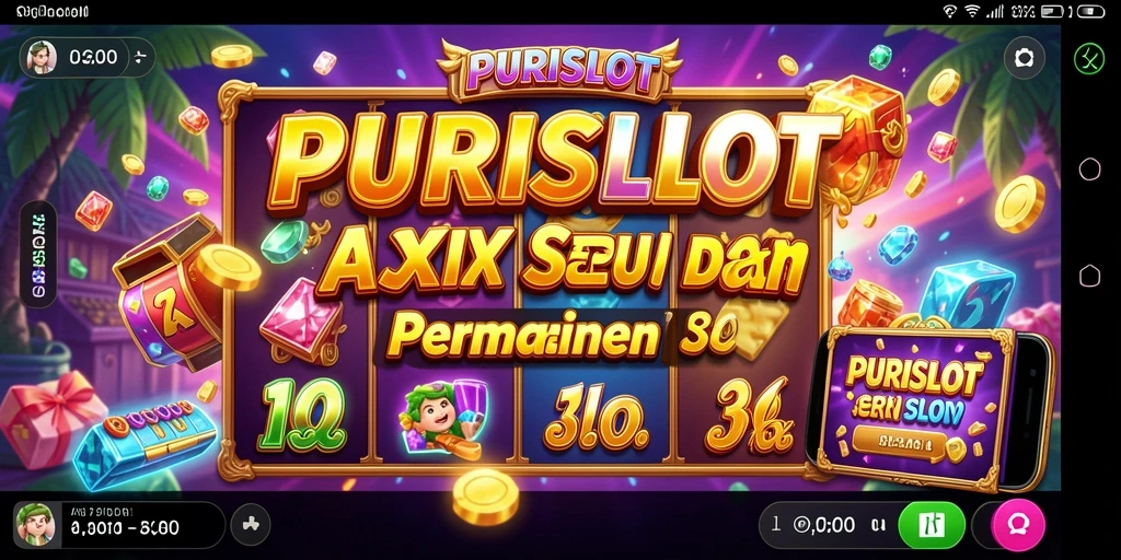 Tampilan gameplay PURISLOT yang mendebarkan dan fitur aksi menarik.