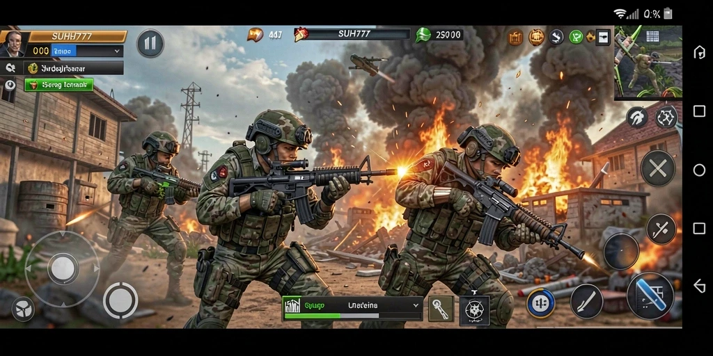 Tampak seru saat pemain bertempur dalam SUHU777.