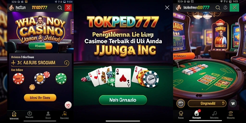 Screenshot utama TOKPED777 menampilkan dealer yang berinteraksi langsung dengan pemain dalam suasana kasino.