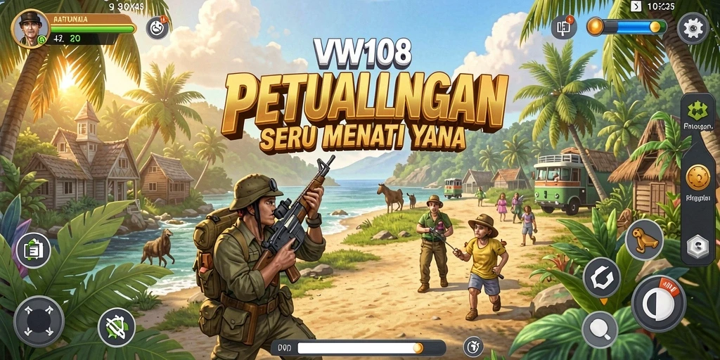 Tangkapan layar VW108 menunjukkan aksi seru dalam petualangan menegangkan.